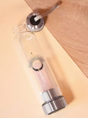 Bouteille en Verre Pointe Quartz Rose