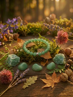 Bracelet Aventurine Verte Perles rondes 8 mm