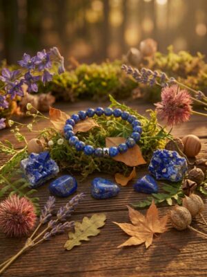 Bracelet Lapis-Lazuli Perles rondes 8 mm