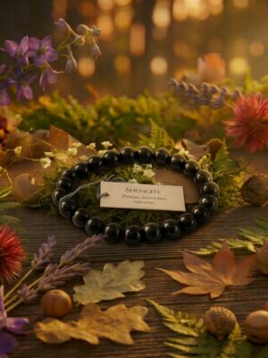 Bracelet Shungite Perles rondes 8 mm