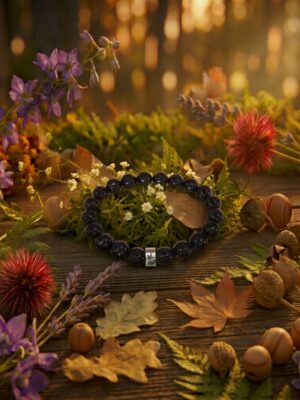 Bracelet Obsidienne Noire Perles rondes 8 mm